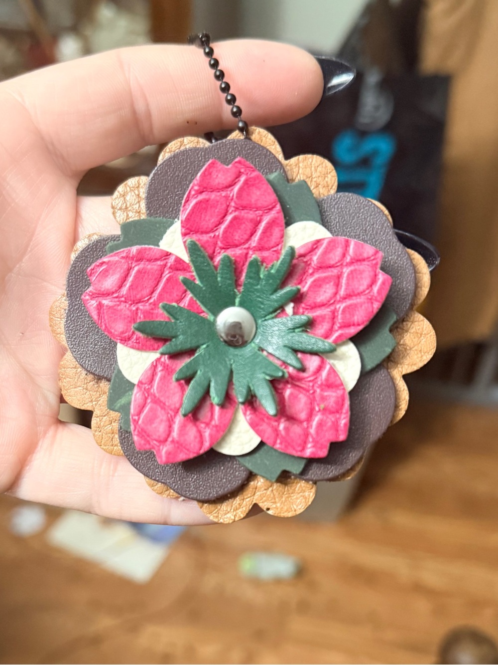 Handmade Floral Bag Charm